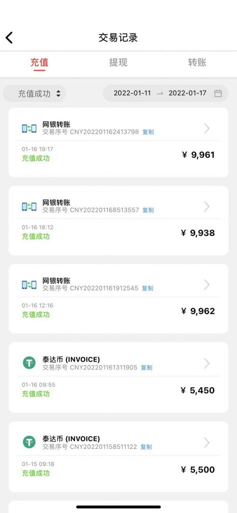 同乐城黑款，存款记录，共2次，金额2万左右
